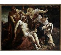 YIMACBJXX Célèbre Impressions sur Toile Image D'illustration la Déposition du Christ de Jacopo Robusti Tintoretto Art Mural Classique Pour la Décoration Murale 60x90cm