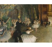 YIMACBJXX Célèbre Impressions sur Toile Image D'illustration la répétition du ballet en scène d'Edgar Degas Art Mural Classique Pour la Décoration Murale 60x90cm
