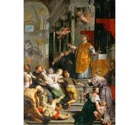 YIMACBJXX Célèbre Impressions sur Toile Image D'illustration Miracle de saint Ignace de Peter Paul Rubens Art Mural Classique Pour la Décoration Murale 60x90cm