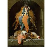 YIMACBJXX Célèbre Impressions sur Toile Image D'illustration Nature morteoiseaux par Abraham Mignon Art Mural Classique Pour la Décoration Murale 60x90cm