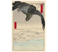 YIMACBJXX Célèbre Impressions sur Toile Image D'illustration Plaine à Suzaki Fukagawa de la série Cent vues d'Edo par Ando Hiroshige Art Mural Classique Pour la Décoration Murale 60x90cm
