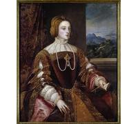 YIMACBJXX Célèbre Impressions sur Toile Image D'illustration Portrait de l'impératrice Isabelle de Portugal par Tiziano Vecelli Art Mural Classique Pour la Décoration Murale 60x90cm