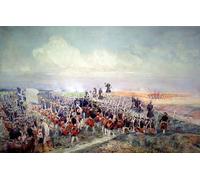 YIMACBJXX Célèbre Impressions sur Toile Image D'illustration Salut avant la bataille de Fontenoy par Jean Baptiste Edouard Détails Art Mural Classique Pour la Décoration Murale 60x90cm