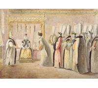 YIMACBJXX De Célèbres Tableaux Affiche Mur Art Oeuvre d'art Tableau Adieu de l'ambassadeur de France Charles Gravier par Antoine De Favray Impression Peinture Huile Pour la Décoration du Salon 60x90cm