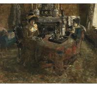 YIMACBJXX De Célèbres Tableaux Affiche Mur Art Oeuvre d'art Tableau Après-midi à Ostende par un artiste célèbre Impression Peinture Huile Pour la Décoration du Salon 60x90cm