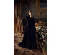 YIMACBJXX De Célèbres Tableaux Affiche Mur Art Oeuvre d'art Tableau Chagrin inconsolable d'Ivan Nikolaïevitch Kramskoï Impression Peinture Huile Pour la Décoration du Salon 60x90cm