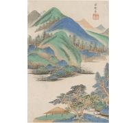 YIMACBJXX De Célèbres Tableaux Affiche Mur Art Oeuvre d'art Tableau dans le style de Yang Sheng par Wang Jian Impression Peinture Huile Pour la Décoration du Salon 60x90cm