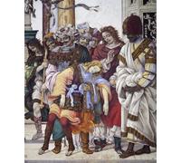 YIMACBJXX De Célèbres Tableaux Affiche Mur Art Oeuvre d'art Tableau Histoires de saint Jean de FilipLippi Impression Peinture Huile Pour la Décoration du Salon 60x90cm