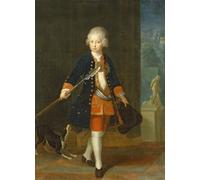 YIMACBJXX De Célèbres Tableaux Affiche Mur Art Oeuvre d'art Tableau la Couronne Frédéric Ii dans Son Corps De Cadets par Antoine Pesne Impression Peinture Huile Pour la Décoration du Salon 60x90cm