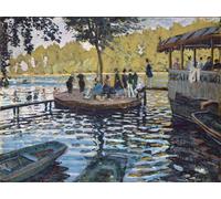 YIMACBJXX De Célèbres Tableaux Affiche Mur Art Oeuvre d'art Tableau La Grenouillère de Claude Monet Impression Peinture Huile Pour la Décoration du Salon 60x90cm