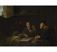 YIMACBJXX De Célèbres Tableaux Affiche Mur Art Oeuvre d'art Tableau la parabole du riche fou de David Teniers le Jeune Impression Peinture Huile Pour la Décoration du Salon 60x90cm