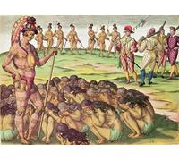 YIMACBJXX De Célèbres Tableaux Affiche Mur Art Oeuvre d'art Tableau Les femmes dont le mari est tué au combat ou mort de maladie sont par Theodore De Bry Pour la Décoration du Salon 60x90cm
