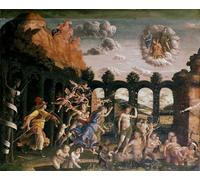 YIMACBJXX De Célèbres Tableaux Affiche Mur Art Oeuvre d'art Tableau Minerve chassant les vices du jardin de la par Andrea Mantegna Impression Peinture Huile Pour la Décoration du Salon 60x90cm