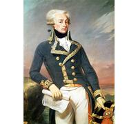 YIMACBJXX De Célèbres Tableaux Affiche Mur Art Oeuvre d'art Tableau Portrait de La Fayette par Desire Court Impression Peinture Huile Pour la Décoration du Salon 60x90cm