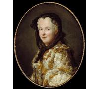 YIMACBJXX De Célèbres Tableaux Affiche Mur Art Oeuvre d'art Tableau Portrait de Marie Lesczinska Reine de France Peinture de Maurice Quentin De La Tour Pour la Décoration du Salon 60x90cm