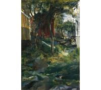 YIMACBJXX De Célèbres Tableaux Affiche Mur Art Oeuvre d'art Tableau Rue de Brekkestø par Christian Krohg Impression Peinture Huile Pour la Décoration du Salon 60x90cm