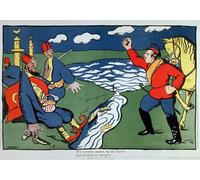YIMACBJXX De Célèbres Tableaux Affiche Mur Art Oeuvre d'art Tableau Satire du conflit entre la Turquie et la Russie par Kazimir Severinovich Malevitch Pour la Décoration du Salon 60x90cm