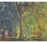 YIMACBJXX De Célèbres Tableaux Affiche Mur Art Oeuvre d'art Tableau Saule pleureur de Claude Monet Impression Peinture Huile Pour la Décoration du Salon 60x90cm