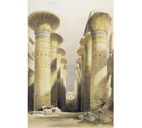 YIMACBJXX De Célèbres Tableaux Decoration Toile Graffiti Art Mural Avenue centrale de lasalle des colonnes de Karnak par David Roberts Toile Wall Art Pour les Décorations pour la Maison 60x90cm