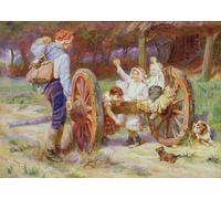 YIMACBJXX De Célèbres Tableaux Decoration Toile Graffiti Art Mural Heureux comme les jours sont longs par Frederick Toile Wall Art Pour les Décorations pour la Maison 60x90cm