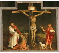 YIMACBJXX De Célèbres Tableaux Decoration Toile Graffiti Art Mural la crucifixion du retable d'Issenheim de Matthias Grünewald Toile Wall Art Pour les Décorations pour la Maison 60x90cm