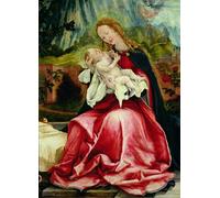 YIMACBJXX De Célèbres Tableaux Decoration Toile Graffiti Art Mural la Vierge et l'enfant du retable d'Issenheim de Matthias Grünewald Toile Wall Art Pour les Décorations pour la Maison 60x90cm