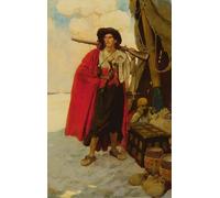 YIMACBJXX De Célèbres Tableaux Decoration Toile Graffiti Art Mural le boucanier était un camarade pittoresque par Howard Pyle Toile Wall Art Pour les Décorations pour la Maison 60x90cm