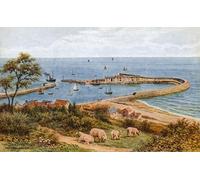 YIMACBJXX De Célèbres Tableaux Decoration Toile Graffiti Art Mural le Cobb Lyme Regis de Holmbush par Alfred Robert Quinton Toile Wall Art Pour les Décorations pour la Maison 60x90cm