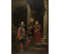 YIMACBJXX De Célèbres Tableaux Decoration Toile Graffiti Art Mural Les Enfants Balbi d'Anthony Van Dyck Toile Wall Art Pour les Décorations pour la Maison 60x90cm