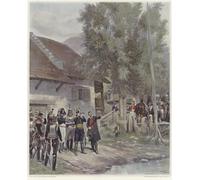 YIMACBJXX De Célèbres Tableaux Decoration Toile Graffiti Art Mural Officiers du Renseignement par Jean Baptiste Edouard Detaille Toile Wall Art Pour les Décorations pour la Maison 60x90cm