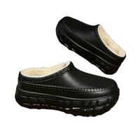 YIMAISZQ Pantoufles Pantons De Coton Chaud d'hiver pour Hommes Et Femmes-noir-36-37