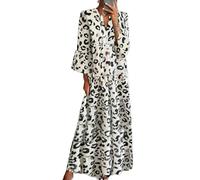 YIMAISZQ Robe Boheme Robe des Femmes en Jupe Longue Bohème-Blanc-XXL