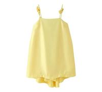YIMAISZQ Robe Femme De Sangle Fleur 3D sans Manches Sexy-Jaune-m