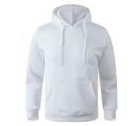 YIMAISZQ Sweat-Shirt à Capuche Hommes Sweat Décontracté -Blanc-l