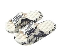 YIMAISZQ Tongs Homme Hommes Été Pantoufles Sandales De Plage Flip Flop Impression Épaisse Vendu Garçons Filles Unisex Maison Chaussure Bain Grande Taille 46-47-blanc-42-43