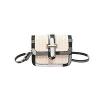 YIMAIWLX Sac De Plage Femme Sac À Main Rétro À Paille Rétro pour Femmes en Croix De Carrosserie Croix À Épaule Messager-Gris