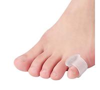 Yimanduo Lot de 10 attelles d'orteil en gel, séparateurs d'orteils en forme de marteau pour homme et femme, marche, course, chevauchement, correcteur d'oignon et soulagement des oignons (transparent)