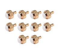 yiMANtrading 10 pièces Couronne de montre en acier inoxydable or rose, pièces de rechange pour tête de montre, ensemble d'accessoires de réparation de montres 4 mm pour usage domestique et prof