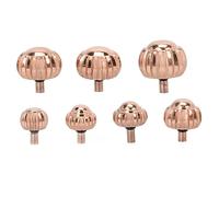 yiMANtrading 7 pièces Couronne de montre en or rose de remplacement, pièces de rechange pour montres de tailles assorties, couronnes légères, portables et durables en alliage pour horlogers et