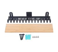 yiMANtrading Étagère de trophée d'affichage de récompense en métal, présentoir de Cintre de médaille, Support Mural de Support de médaille avec 15 Crochets Robustes, pour Les médailles de