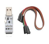yiMANtrading Module série USB vers TTL, Adaptateur UART USB vers TTL avec Double Tension 3,3 V/5 V, débit de 50 BPS à 2 Mbps, pour Le Chargeur STC avec indicateurs TXD et RXD et Circuit de prot