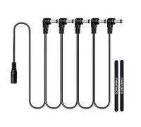 YIMATEECO Adaptateur d'alimentation pour pédale de guitare, 1 à 5 voies - Câble d'alimentation DC 9 V - Câble répartiteur pour la plupart des pédales d'effet de guitare (câbles d'alimentation à 5