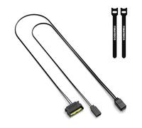 YIMATEECO Câble d'alimentation ARGB pour contrôleur SATA vers éclairage ARGB 5 V 3 broches Mode d'éclairage intégré Réinitialisation manuelle Câble contrôleur pour ventilateurs de châssis PC, bandes