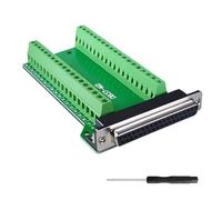 YIMATEECO DB37 Adaptateur de bornier à vis, DB37 mâle vers bloc terminal 37 broches sans soudure D-SUB Bloc de bornier à vis Adaptateur bornier à vis avec coussinet isolant (D-B37 mâle, 1 pièce)