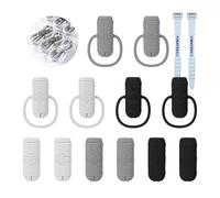 YIMATEECO Lot de 12 protections de câble de charge 2 en 1 pour iPhone USB-C de type C, coque de rangement en silicone anti-casse (noir + blanc + gris)