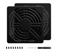 YIMATEECO Ventilateur de boîtier PC - Filtre anti-poussière - 80 mm - Couvercle en maille - Grille de protection en plastique - Avec vis