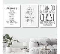 Yimesoy Verset Biblique Affiche Et Impressions L'Amour Est Patient Lettre D'Amour Impression D'Art Mural Citations Chrétiennes Toile Peinture Affiches Sur Le Mur 16"X24"X3Pcs