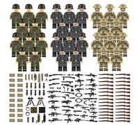 YIMETOP Ensemble d'armes militaires pour figurines, 30 mini figurines de soldats, jouets Ww2, armes d'armée, kit militaire Ww2 pour enfants cadeaux