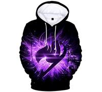 YIMIAO Enfants Impression en 3D Sweat à Capuche Fairy Tail Pullover Japonais Animé Cosplay Gray Natsu Manches Longues Sweat-Shirt Garçon Fille(L)