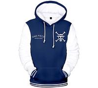 YIMIAO Femmes Pull One Piece Japonais Anime 3D Imprimer Luffy Hoodie Hommes Sweat à Capuche Unisexe Ace Pullover(M)